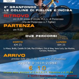 DOMENICA 2 DICEMBRE AL 2a EDIZIONE DELLA GRANFONDO LE COLLINE DI FIGLINE E INCISA